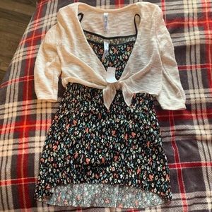 Girls Top and Cardigan